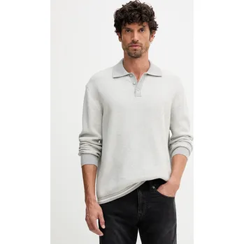 Pánské oblečení Bavlněný svetr United Colors of Benetton 10C1K301N šedá 09X, vel. S