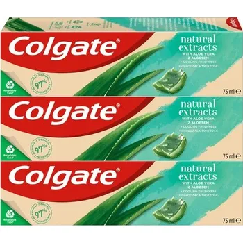 zubní pasta Colgate Natural Extracts Aloe Vera zubní pasta 3 x 75 ml