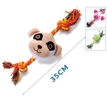 Hračka pro psa Plyšová hračka Nobleza - Zvířátka 3 druhy se šňůrou Barva: Zelená