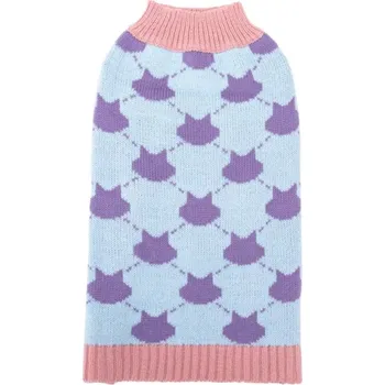 Obleček pro psa Svetr Contrast Color pro psa Nobleza - XS 20 cm Barva: Modrá