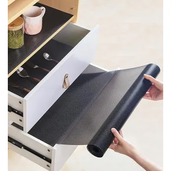 Obraz OCHRANNÁ PODLOŽKA PROTIKLOUZAVÁ DO ZÁSUVEK SKŘÍNĚK ROLKA 500x45 ČERNÁ