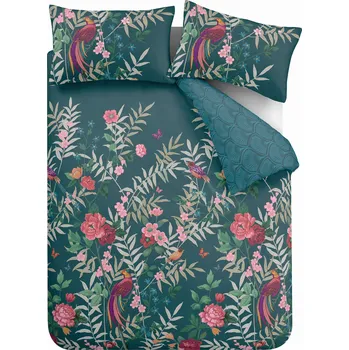 Povlečení Povlečení zelené s květinami Tropical Floral Birds 140x200