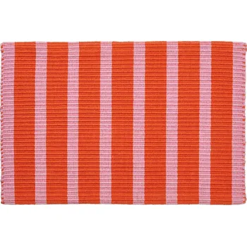 Rohožka IKEA VAGSKYLT Rohožka růžová oranžová 40x60 cm Bavlna