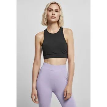 Dámské oblečení Dámská podprsenka High Neck Tech černá Urban Classics šedá 2546643