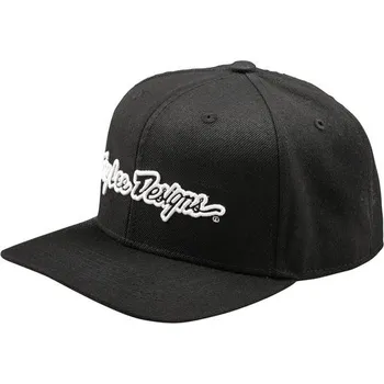 Módní doplněk Troy Lee Designs Kšiltovka Troy Lee Designs CURVED SNAPBACK SIGNATURE, black - Uni