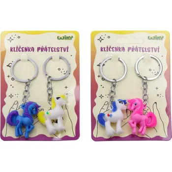 Klíčenka přátelství, JEDNOROŽCI, 2 ks/bal.