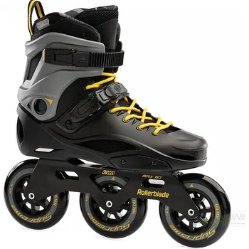 Kolečkové brusle Rollerblade RB 110 3WD, Black/ Yellow Velikost EUR: 40.5