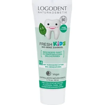 zubní pasta Logona Logodent Fresh Kids Zubní gel Bio Máta 50 ml