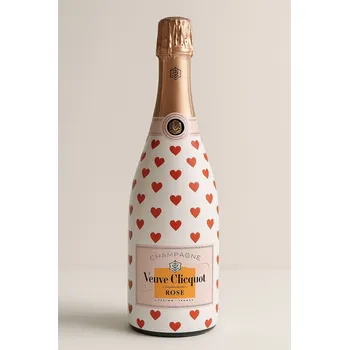 Veuve Clicquot Rosé 0,75 l – Limitovaná valentýnská edice (srdíčka)