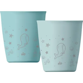 NIP NATURE line kalíšek, 12m+, 2ks, blue