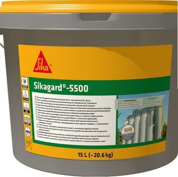 barva na beton Sika Sikagard®-5500 · Elastický nátěr s překlenutím trhlin na beton · RAL 7032 (stěrkový šedý)