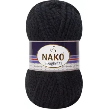 Příze Nako Pletací příze Nako Spaghetti 217 - černá