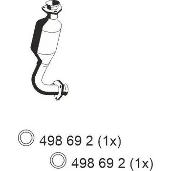 Auto-moto Přední tlumič výfuku ERNST 116091