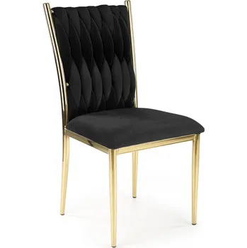 Jídelní židle Moderní jídelní židle Halmar K436 černázlatá (1p=2szt)