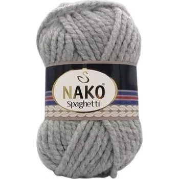 Příze Nako Pletací příze Nako Spaghetti 195 - šedá