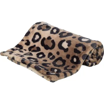 Pelíšek pro psa Trixie Leo plyšová deka 70 x 50 cm leopard