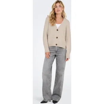 Dámský svetr ONLY Beige 6617351 XS