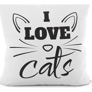 Polštář CATS VELVET 40x40 cm Mybesthome Varianta: Povlak na polštář, 40x40 cm