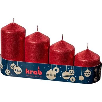 Vonný olej Adventní svíčky 4ks červené