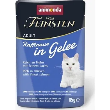 Krmivo pro kočku ANIMONDA Vom Feinsten Raffinesse kuře se lososem v rosolovité omáčce 85 g