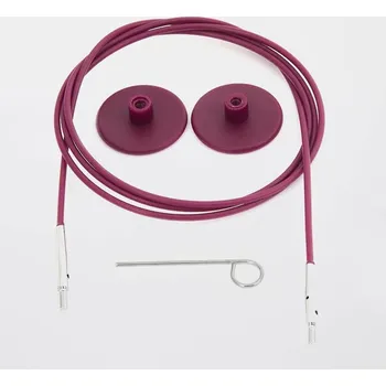Jehlice Výměnné lanko KnitPro 60 cm fialová