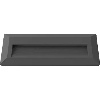 Venkovní osvětlení Optonica LED STEP LIGHT RECTANGULAR černé 3W 3000K 100LM AC220-240V IP65