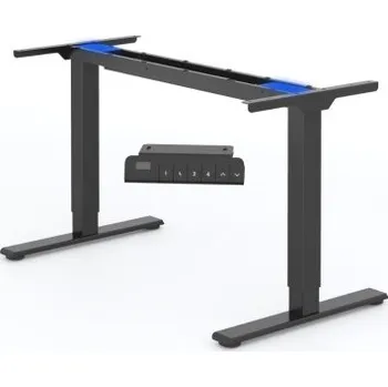 Elektrický výškově nastavitelný stůl E1B-PRO-EUAM, 2 motory, nosnost až 120 kg, černý - A FLEXISPOT