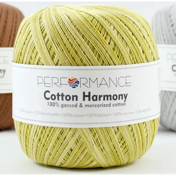 Příze Performance Bavlněná příze Cotton Harmony 400 - zelená melír 100g 560m