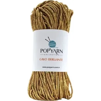 Příze POPYARN Příze Cavo brillante B05 - hořčicová, 200g 100m