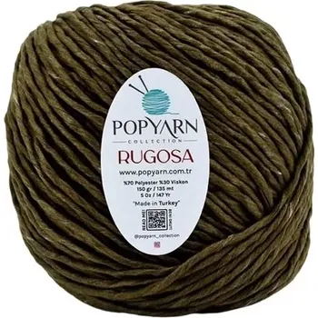Příze POPYARN Příze Rugosa B03- zelená, 150g 135m