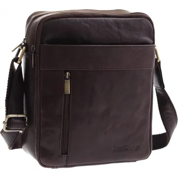 Pánská kožená taška přes rameno Sendi Design M-713 hnědá