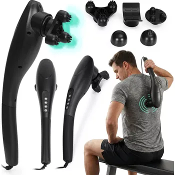 Masážní přístroj Ruční vibrační masážní přístroj 20 W s 5 výměnnými hlavicemi ModernHome