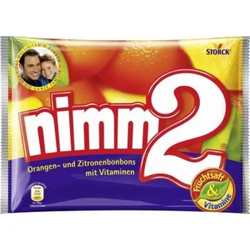 Bonbon STORCK NIMM2 Tvrdé bonbony Pomeranč-citron-vitaminy 429 g