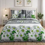 Francouzské ložní povlečení - Kopretiny s ornamenty-Sale