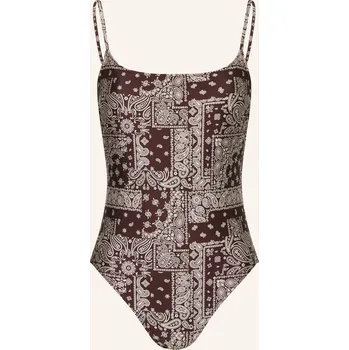 Dámské plavky Mrs & Hugs Dámské Plavky, tmavě hnědá / krémová, 38