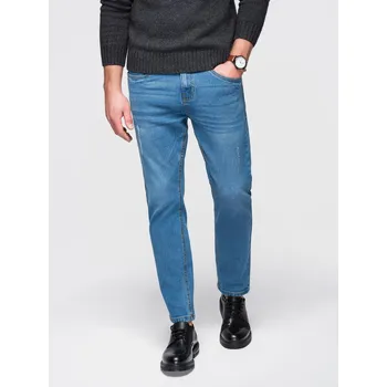Pánské džíny Pánské džínové kalhoty rozšířené REGULAR FIT - modré V3 OM-PADP-0241 - L