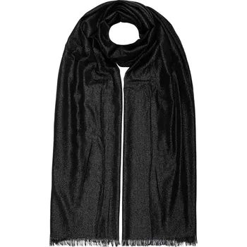 Šála Dámský černý šál protkaný třpitivou nitkou, YO2385-3, 7200773