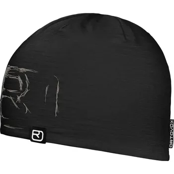 Módní doplněk Ortovox 120 Tec Logo Beanie - black raven uni