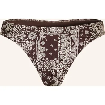 Dámské plavky Mrs & Hugs Dámské Brazilské Bikiny, tmavě hnědá / krémová, 34