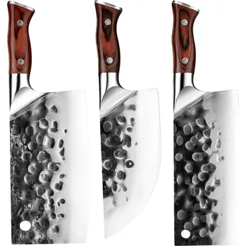 Sada kuchyňských nožů MS 39199 3ks Hnědá