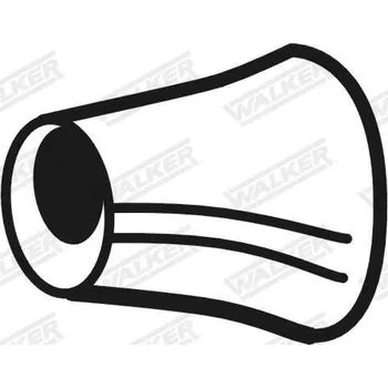 Nářadí pro automobil Přepážka koncové trubky WALKER 10801