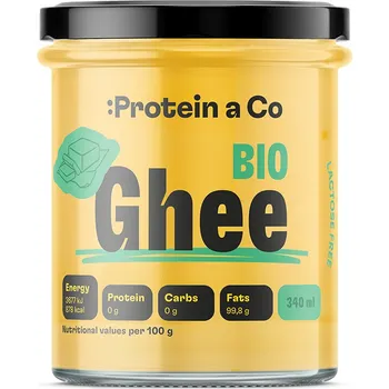 Cukrovinka Protein a Co ProteinaCo BIO Ghí – přepuštěné máslo bez laktózy 340 ml (280 g)