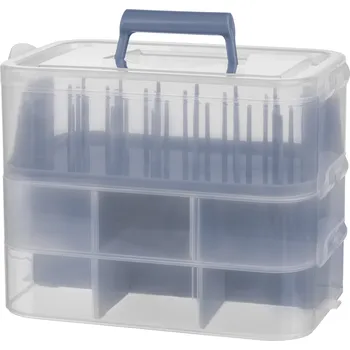 Organizér galanterie crelando® Box na šicí potřeby (box na šicí potřeby s držadlem)