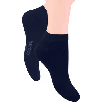 Dámské ponožky Kotníčkové ponožky Steven s bambusem 094 navy velikost 44-46