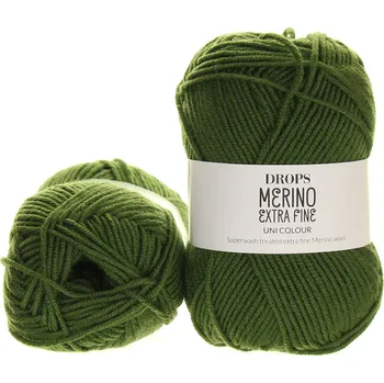 Příze Drops Merino Extra Fine 52 zelená listová