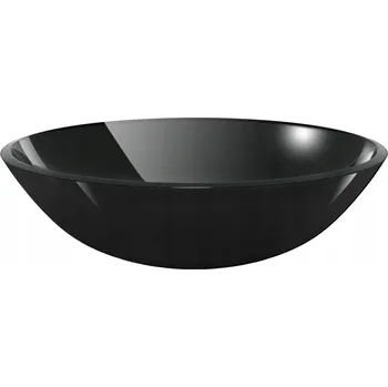 Umyvadlo na desku kulaté VidaXL černé