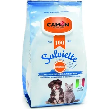 Kosmetika pro psa Vlhčené ubrousky pro zvířata Camon s vůní citrusovníku 100ks