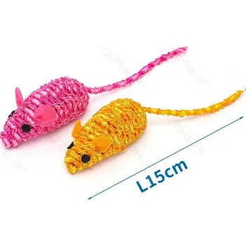 Hračka pro kočku Hračka pro kočku Nobleza - Myšky s chrastítkem 2 ks 15 cm