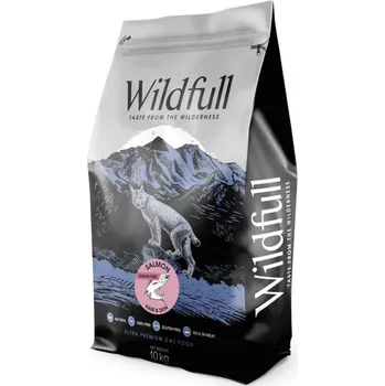 Krmivo pro kočku Wildfull Cat Adult Hair&Skin - Losos & Dýně 10 kg