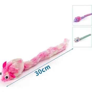 Hračka pro kočku Hračka pro kočku Nobleza - Myš s ocáskem 30 cm Barva: Růžová